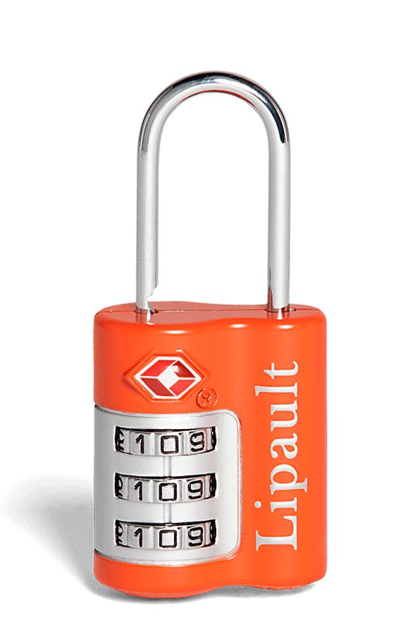 Lipault Lipault Travel Accessories TSA Lock Orange Lipault Lipault Travel Accessories TSA Lock Orange