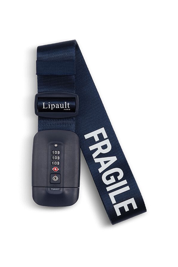 Lipault Lipault Travel Accessories Fragile Strap Navy Lipault Lipault Travel Accessories Fragile Strap Navy
