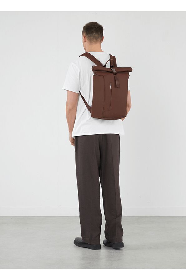 Lipault Lost In Berlin Rolltop Backpack 2.0  Spiced Mocha Lipault Lost In Berlin Rolltop Backpack 2.0  Spiced Mocha