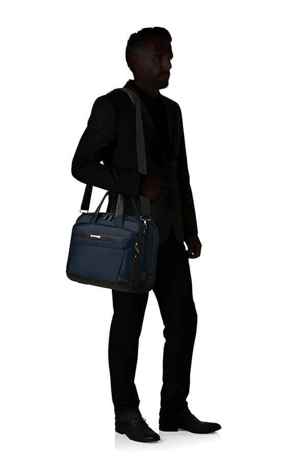 Samsonite Pro-Dlx 6 Bailhandle Expandable 15.6'  Blue