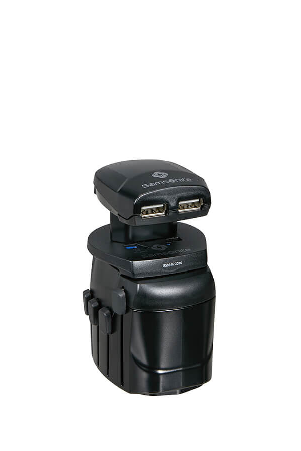 Samsonite Global Ta Worldwide Adapter + USB Schwarz