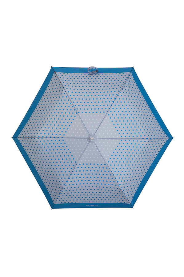 Samsonite Alu Drop S 3 Sect. Manual Flat  Blue Dots Samsonite Alu Drop S 3 Sect. Manual Flat  Blue Dots