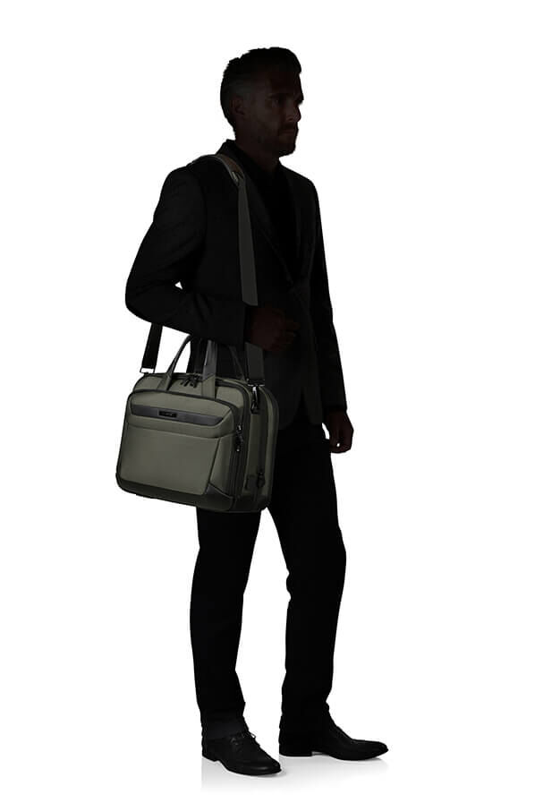 Samsonite Pro-Dlx 6 Bailhandle Expandable 15.6'  Gr&uuml;n