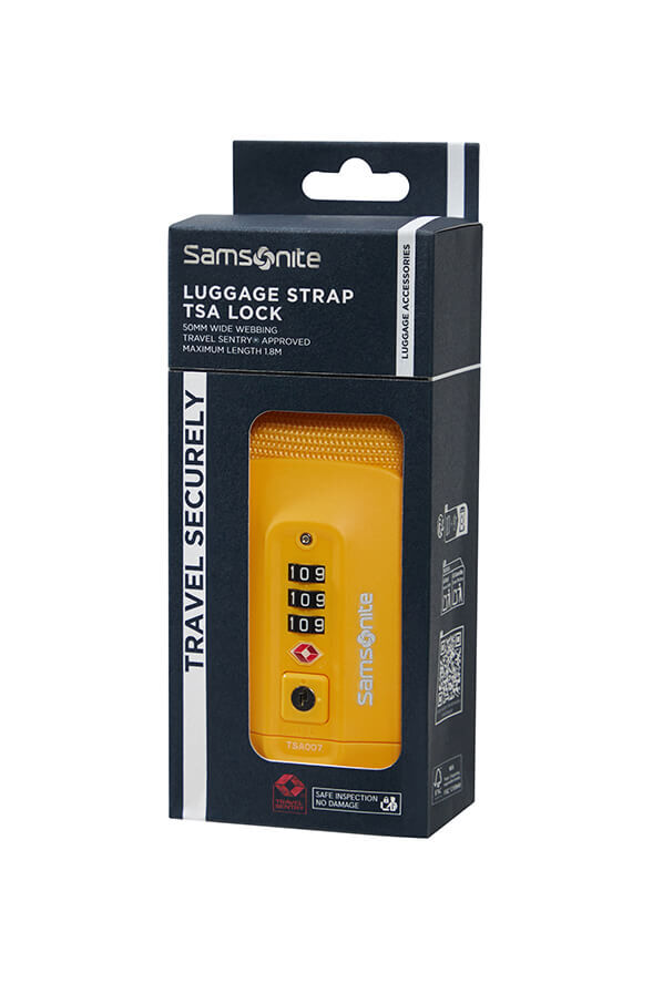 Samsonite Ta Revolution Luggage Strap/TSA Lock  Gelb