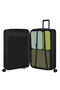 Samsonite Restackd Spinner Expandable 75cm  Black Samsonite Restackd Spinner Expandable 75cm  Black