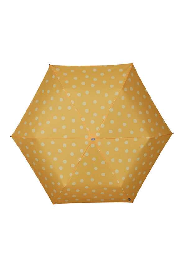 Samsonite Alu Drop S 3 Sect. Manual Flat  Yellow Polka Dots Samsonite Alu Drop S 3 Sect. Manual Flat  Yellow Polka Dots