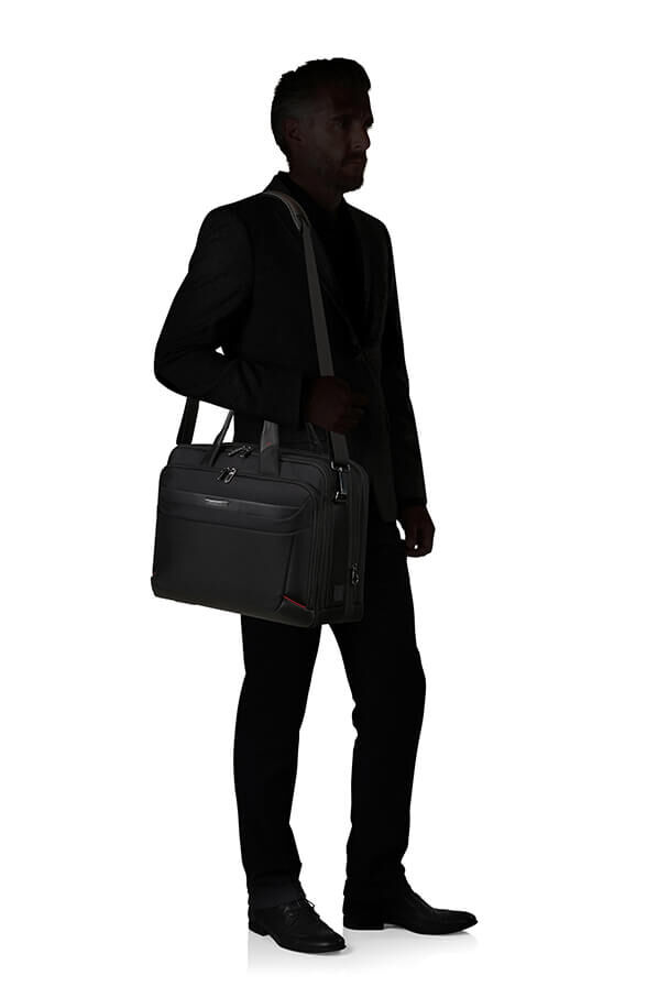 Samsonite Pro-Dlx 6 Bailhandle Expandable 17.3'  Schwarz