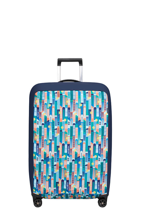 Samsonite Ta Revolution Foldable Luggage Cover L  City Print