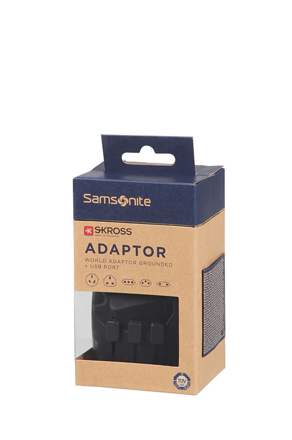 Samsonite Global Ta Worldwide Adapter + USB Schwarz