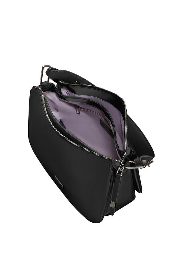 Samsonite Be-Her Hobo Bag Round 3 Compartments  Black Samsonite Be-Her Hobo Bag Round 3 Compartments  Black