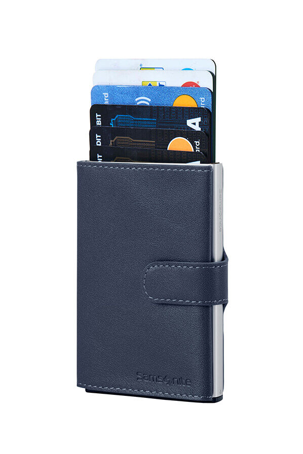 Samsonite Alu Fit 202 - Slide-up Wallet  Blau