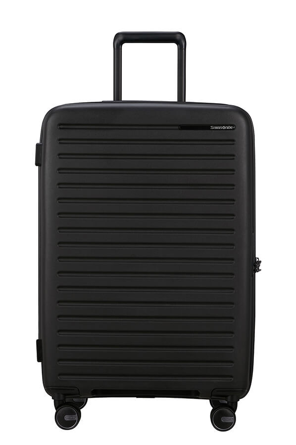 Samsonite Restackd Spinner Expandable 68cm  Black Samsonite Restackd Spinner Expandable 68cm  Black