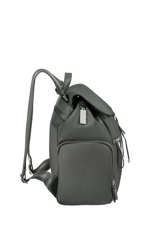 Samsonite Karissa Evo Backpack 3 Pkt 1 Buckle  Gunmetal Green Samsonite Karissa Evo Backpack 3 Pkt 1 Buckle  Gunmetal Green