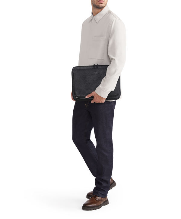 TUMI Nassau LAPTOP PORTFOLIO  Black Embossed