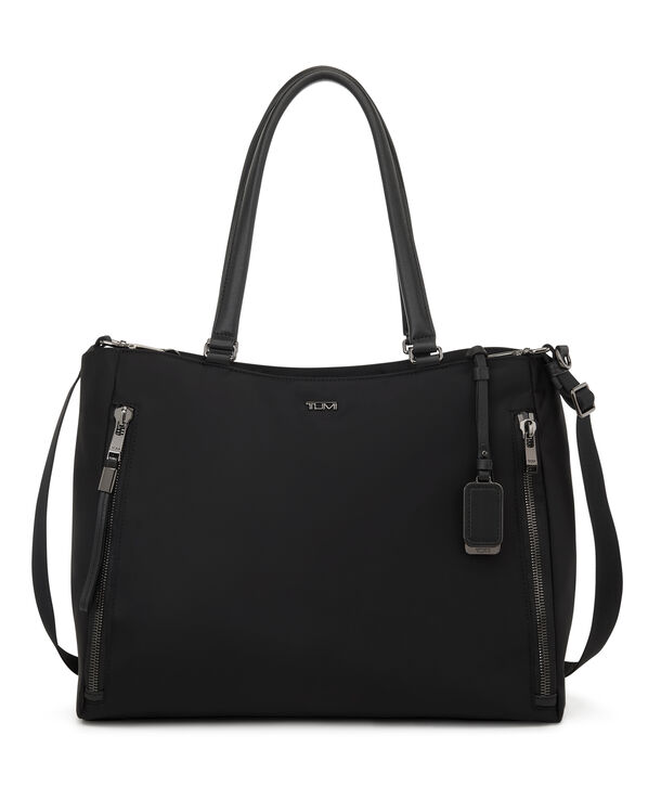 TUMI Voyageur VALETTA LARGE TOTE  Black/Gunmetal TUMI Voyageur VALETTA LARGE TOTE  Black/Gunmetal
