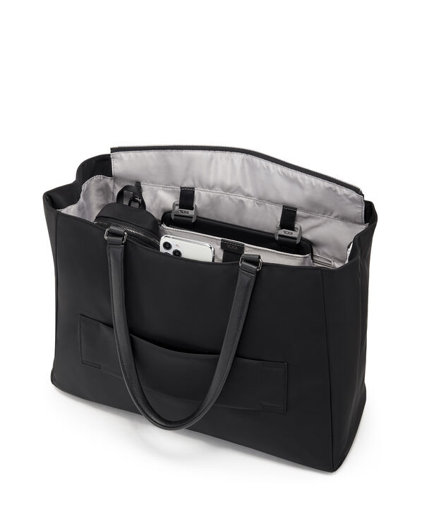 TUMI Voyageur VALETTA LARGE TOTE  Black/Gunmetal TUMI Voyageur VALETTA LARGE TOTE  Black/Gunmetal