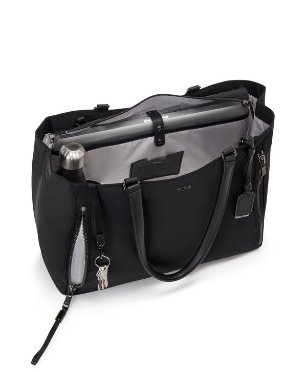 TUMI Voyageur VALETTA LARGE TOTE  Black/Gunmetal TUMI Voyageur VALETTA LARGE TOTE  Black/Gunmetal