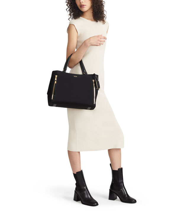 TUMI Voyageur VALETTA MEDIUM TOTE  Black/Gold TUMI Voyageur VALETTA MEDIUM TOTE  Black/Gold